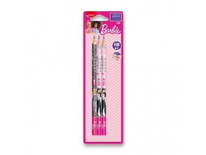 Bezdrevné grafitové ceruzky MAPED Barbie 6 ks