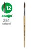 Štetec guľatý JUNIOR č. 12" 251 Natural