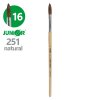 Štetec guľatý JUNIOR č. 16" 251 Natural