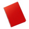 Poradač krúžkový PP (4-krúžkový) A5, 2,5cm, transparentný červený