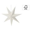 Dekorácia - hviezda 60 cm biela, papierová