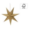 Dekorácia - hviezda 60 cm zlatá, papierová