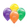 Balón M 25 cm, Happy Birthday /100 ks/