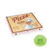 Krabica na pizzu z vlnitej lepenky 30 x 30 x 3 cm, 100 ks
