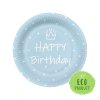 Papierový tanier PAW Eco 23 cm Special Day - light blue / 10 ks