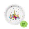 Papierový tanier PAW Eco 23 cm Special Day - Unicorn Party /10 ks