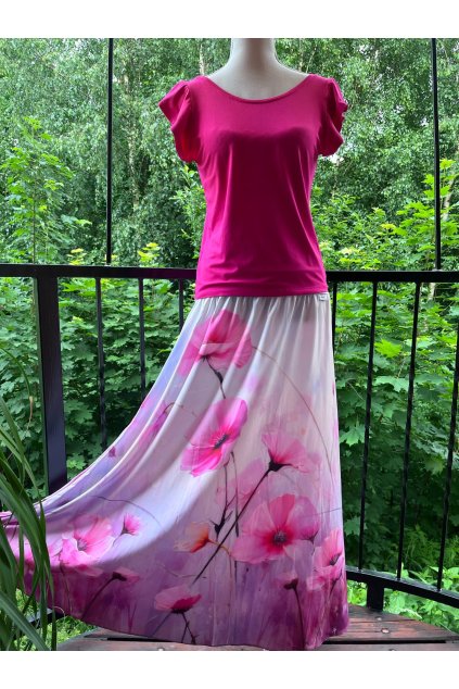 dlouha sukne ruzove kvety papilio clothing (3)