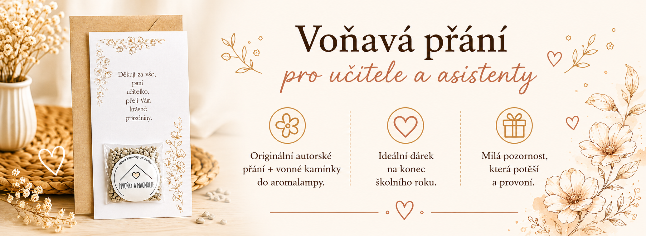 Voňavé vysvědčení, poděkování