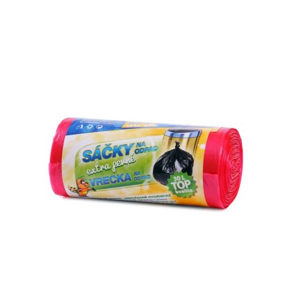 120(2) sacky na odpad 30l 50ks extra pevne cervene