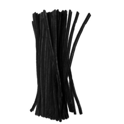 12869 drat plysovy cerny dpk 16 40 ks