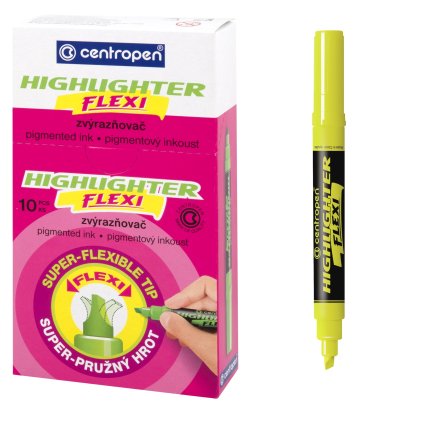 Zvýrazňovač 8542 Flexi žlutý