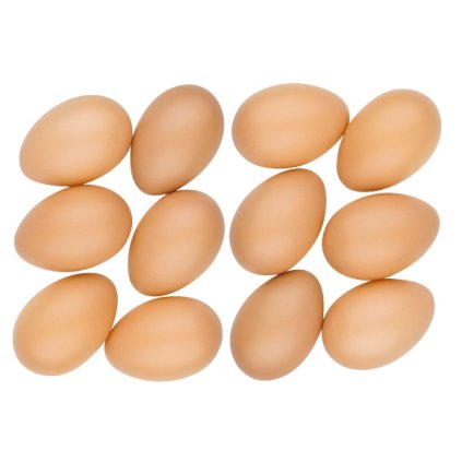 20145 vajicka hneda plastova 6cm 12ks