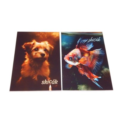 Skicák A4 10 listů barevná tit.str.