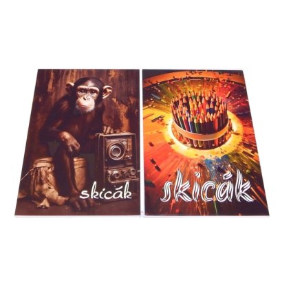 Skicák A4 50 listů barevná tit.str.