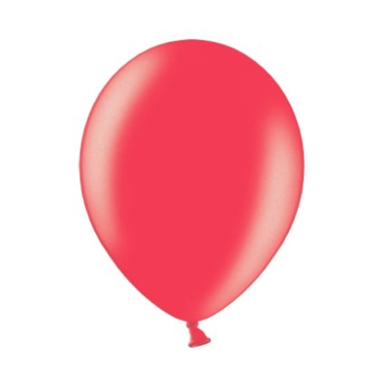 Balónek METAL červený 12" 27cm/100ks