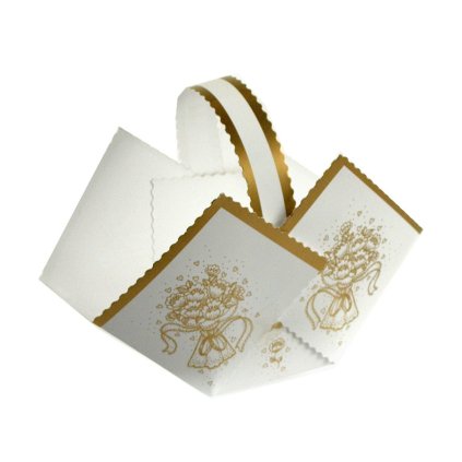 Svatební košíček potisk KYTICE S MAŠLÍ