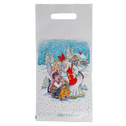Taška Mikuláš a chaloupka, 20x40cm, průhmat