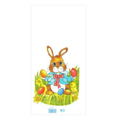 Sáček Zajíc s mašlí 20x40cm čirý