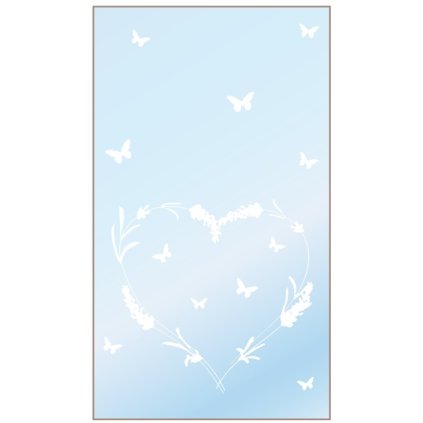 Sáček 20x35cm průhledný se srdíčkem