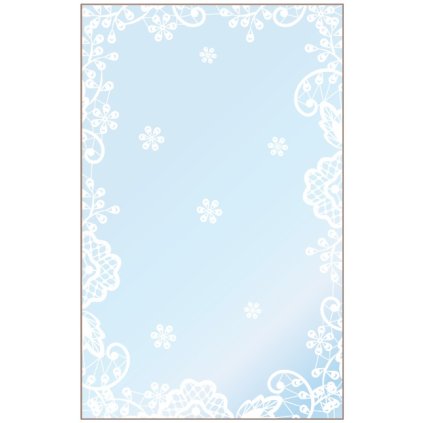 Sáček 25x40cm průhledný s krajkovým lemem