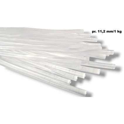 Tavné tyčinky 11,2mm x 30cm 1kg transparentní