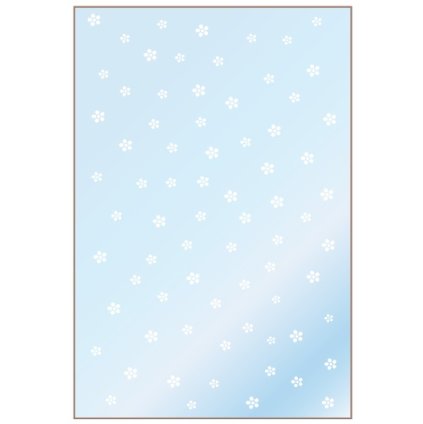 Sáček 16,5x25cm průhledný s kytičkami