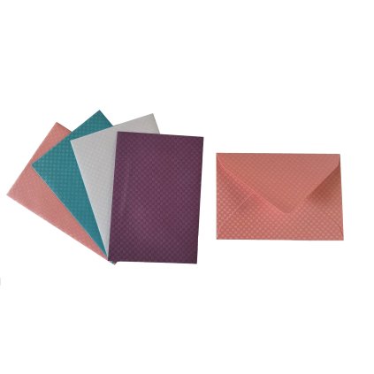 Obálka A7 7,5x11cm dárková s texturou kostička