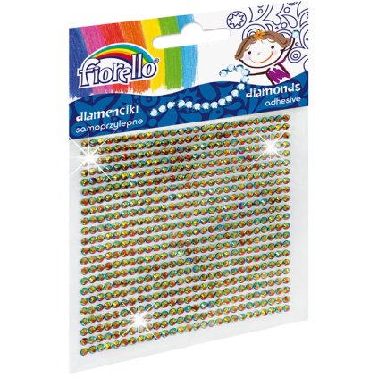 Kamínky samolepící - duhové krystaly malé GR-DS03