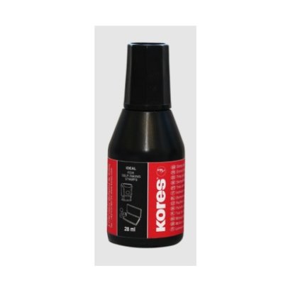 Razítková barva 28ml, černá KORES