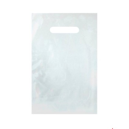 Taška BÍLÁ PE 20x30cm průhmat