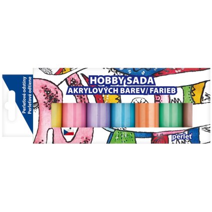 Barvy akrylové 7 x 15 g PERLEŤ