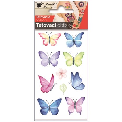 Tetovací obtisky Motýli