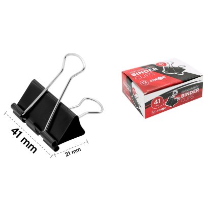 Klip binder 41mm černý