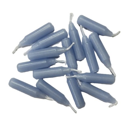 Svíčka do skořápek modrá, 15ks