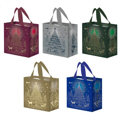 Taška Vánoční strom 26x27x15cm PP