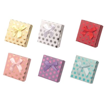 Krabička dárková 9x9x3cm LASER DOT