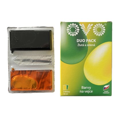Barvy na vajíčka tekuté - žlutá a zelená