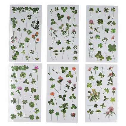 Samolepky ČTYŘLÍSTKY, 6 listů