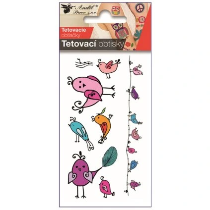 Tetovací obtisky ptáci