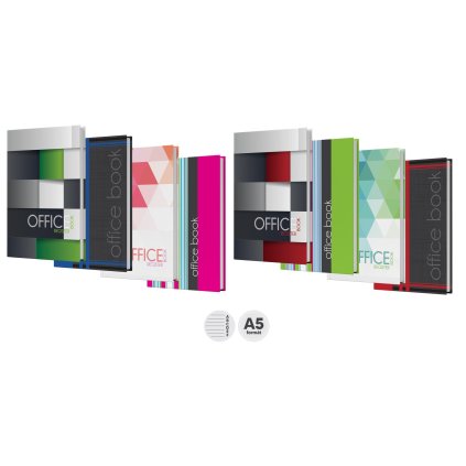 Záznamní kniha A5 linka 100 listů s registrem