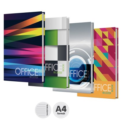 Záznamní kniha A4 linka 100 listů s registrem