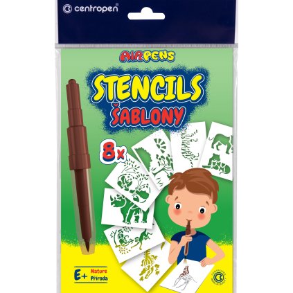 Šablony 9996 set E+, divoká zvířata