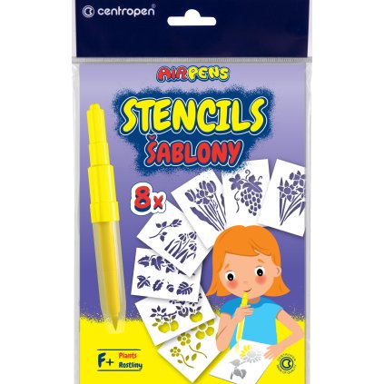 Šablony 9996 set F+, květiny