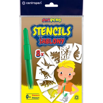 Šablony 9996 set G+, dinosauři