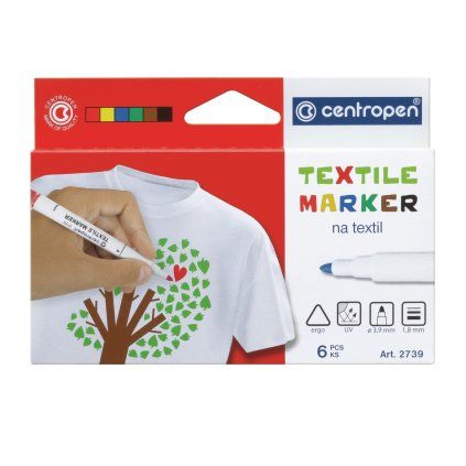Značkovače 2739 na textil, sada 6 ks - VÝPRODEJ