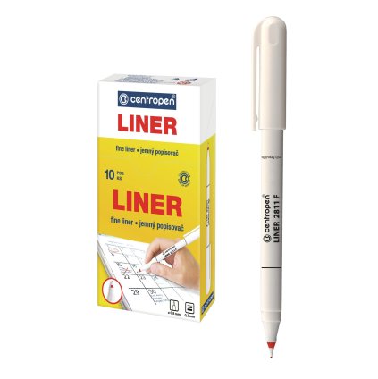 Popisovač 2811 F liner červený