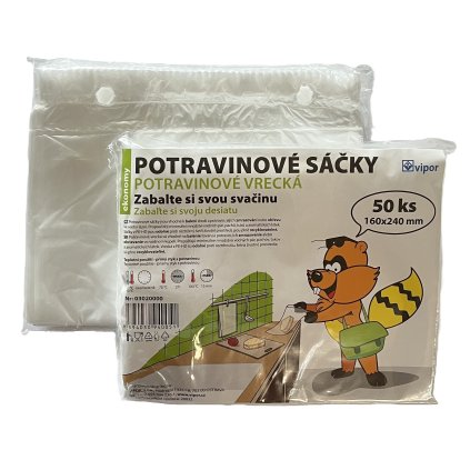 Sáčky 16x24cm/50ks mikrotenové svačinové