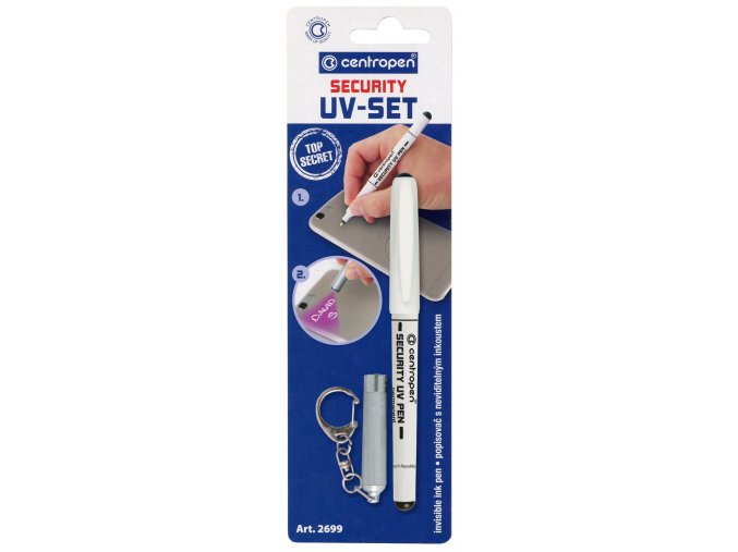 12500 popisovac 2699 security uv set se svitilnou