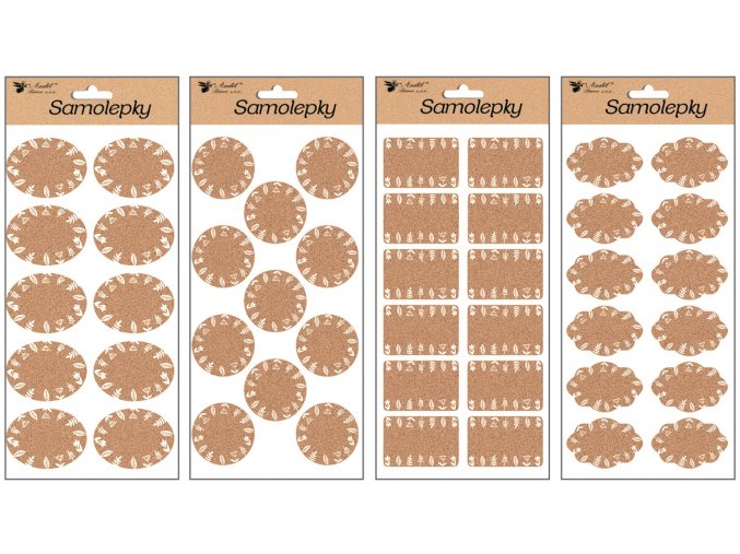 19865 samolepky popisovaci korkove