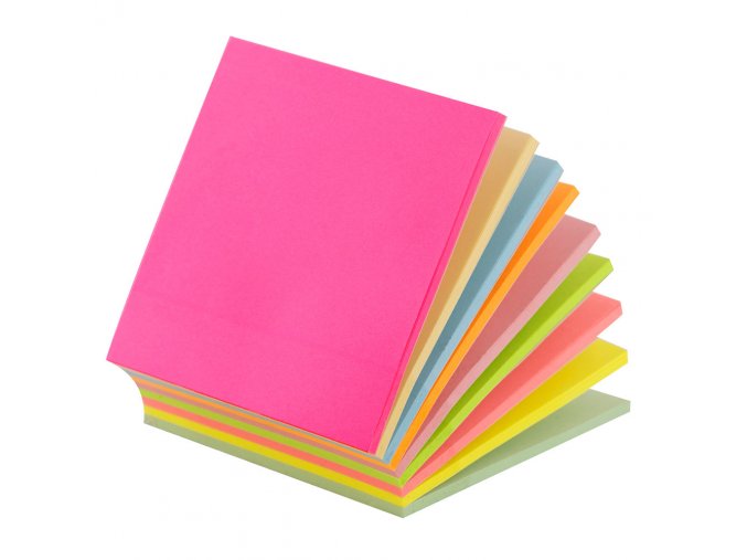 20430 blocek samolepici neon 75x75mm d rect